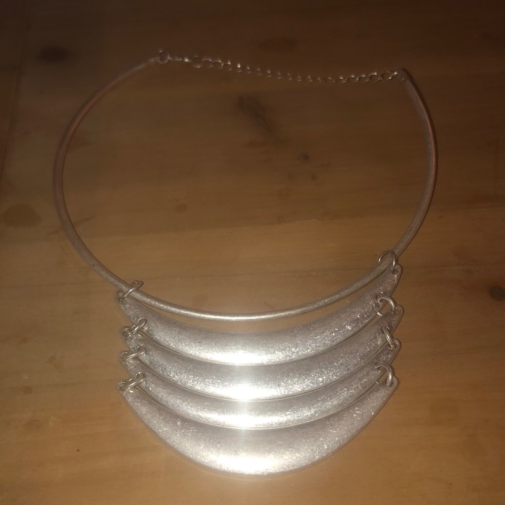 silver statement necklace